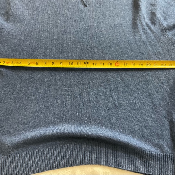 Orvis Sweater Mens Size XL Blue 100% Cashmere Crew Neck Pullover - Picture 5 of 8